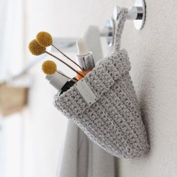 adornos a crochet para el baño colgantes