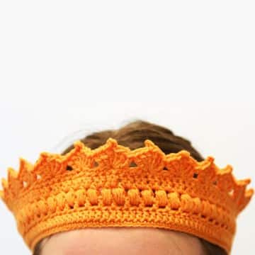 corona tejida a crochet disfraz