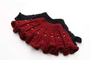 faldas tejidas para niñas con holanes