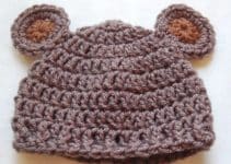 2 ideas para un divertido gorro de oso a crochet para bebe