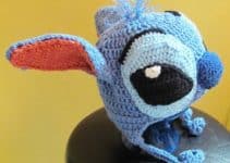 diseños gorros tejidos de stitch para bebes de 6 meses