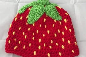 gorras tejidas para bebe de frutas