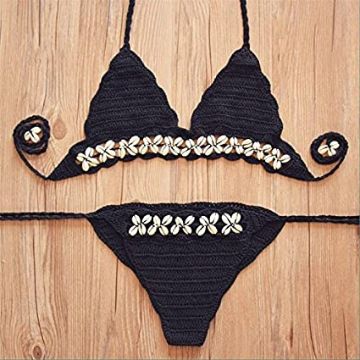 bikinis hechos a crochet con detalles