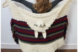 mantas de alpaca a crochet para niñas