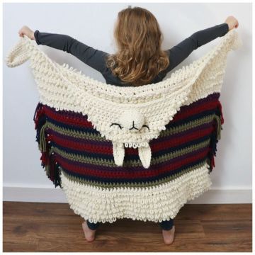 mantas de alpaca a crochet para niñas
