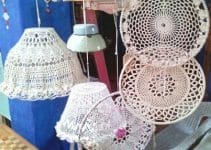 4 diseños en tapetes a crochet para muebles punto calado