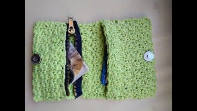 billeteras tejidas crochet patrones rectangular