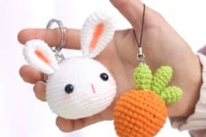 4 diseños de llaveros a crochet de animales divertidos