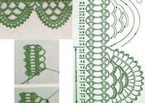 creativas puntillas de ganchillo para toallas y 2 tejidos