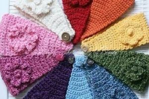 cómo hacer bandanas tejidas a crochet
