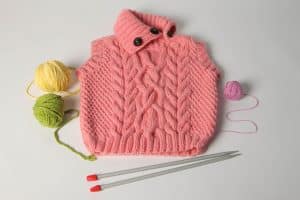 cómo tejer chalecos de lana para niñas