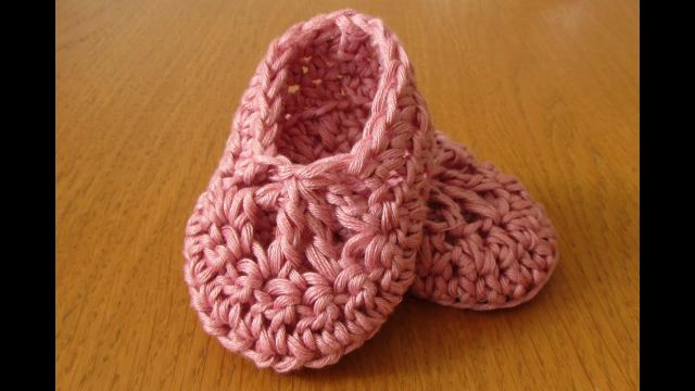 zapatos de bebes a crochet sencillos