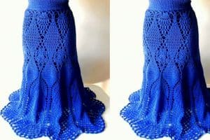 faldas largas tejidas a crochet