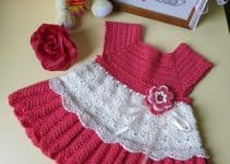 vestidos de bebe a crochet, de 6 a 12 meses