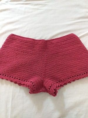 short crochet tejido