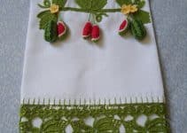 toallas tejidas a crochet, de 30 cm