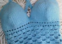 tops tejidos a crochet en 2 puntos