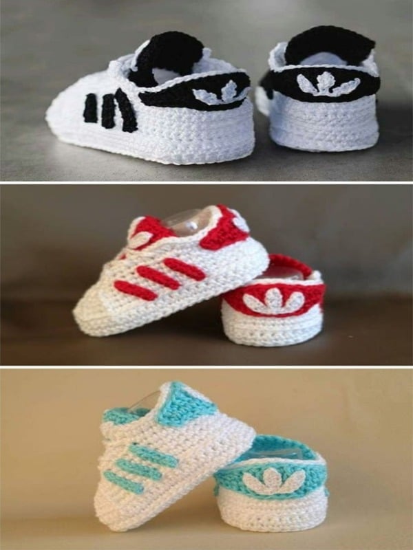 zapatos de bebe en crochet
