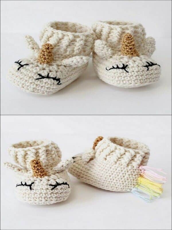 botas de bebe unicornio