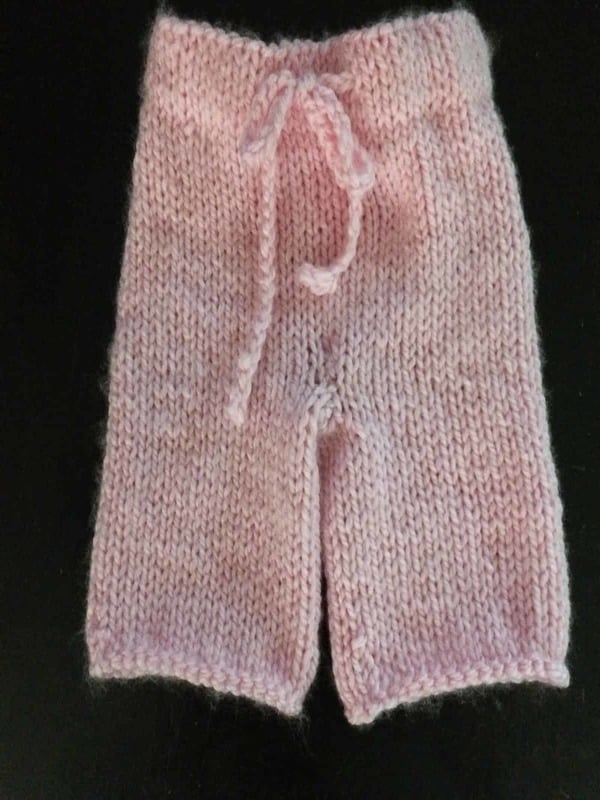 pantalones tejidos para bebe niña