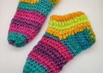 1 par de calcetines a crochet para adultos