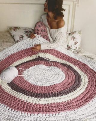 alfombras a crochet paso a paso