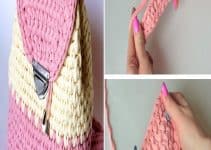 mochilas a crochet paso a paso a 2 colores