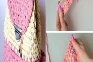 mochilas a crochet paso a paso a 2 colores
