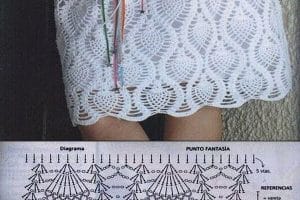2 faldas tejidas a crochet patrones