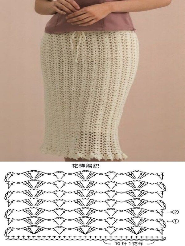 faldas tejidas a crochet patrones