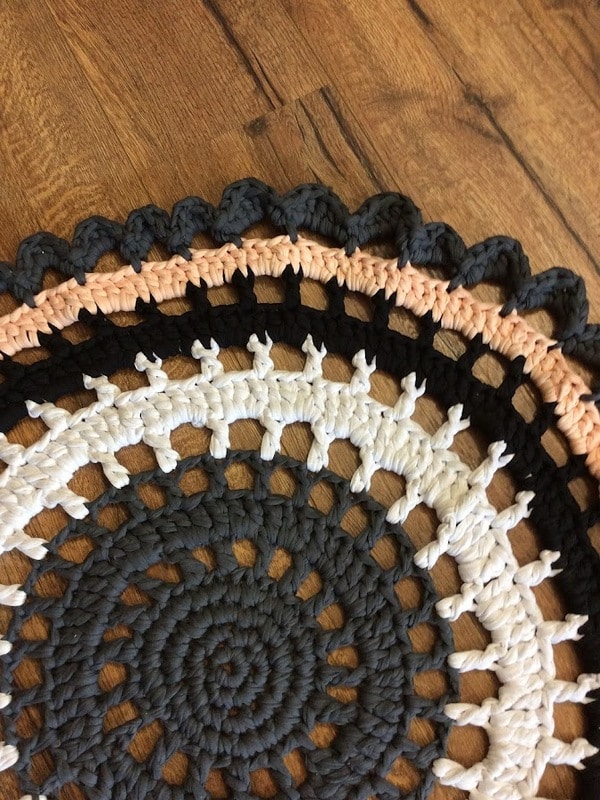 alfombras a crochet paso a paso