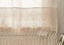 2 modelos de cortinas de lienzo y crochet