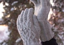 1 par de guantes de lana para el frio