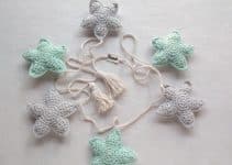 estrellas navideñas a crochet de 5 puntas