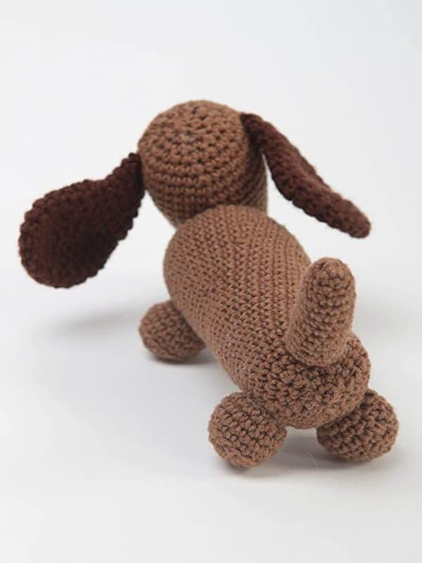 perro salchicha tejido a crochet
