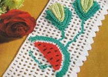 2 formas de tejer caidas a crochet para cocina