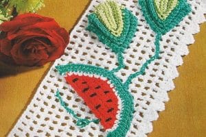 2 formas de tejer caidas a crochet para cocina