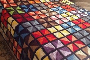 3 motivos para colchas tejidos a crochet