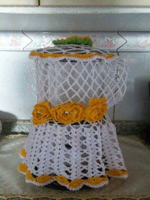 decoración a crochet para cocina