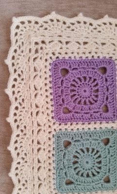 cuadrados de crochet para mantas