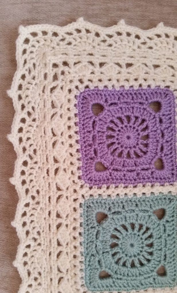 cuadrados de crochet para mantas sencillos