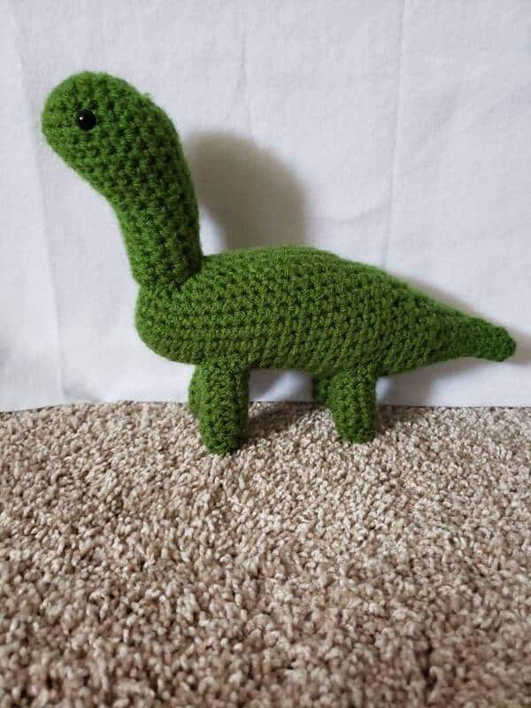 Dinosaurios Tejidos A Crochet De 20 Cm