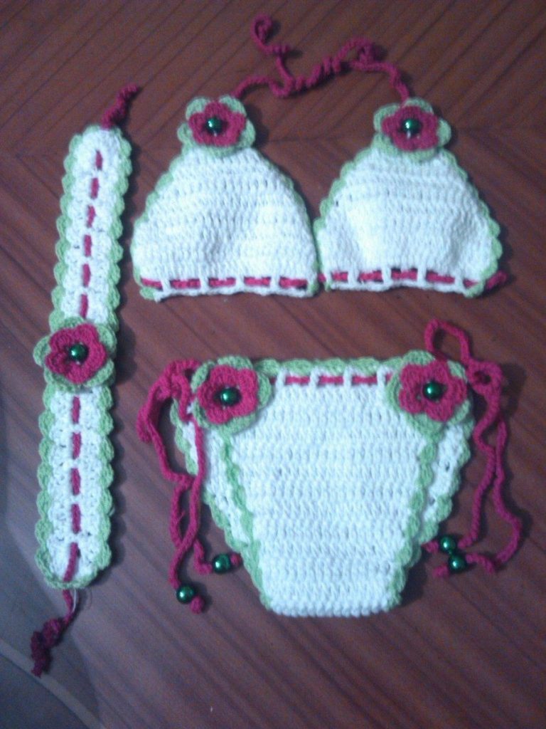 trajes de baños en crochet