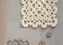 cuadros en crochet para colchas en 2 colores
