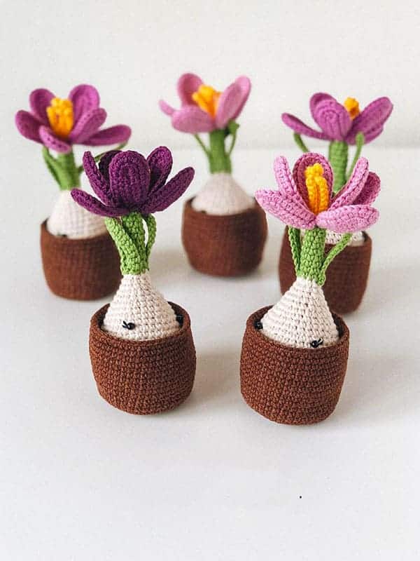 flores amigurumi en crochet