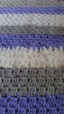 mantas de rayas tejidas a crochet paso a paso