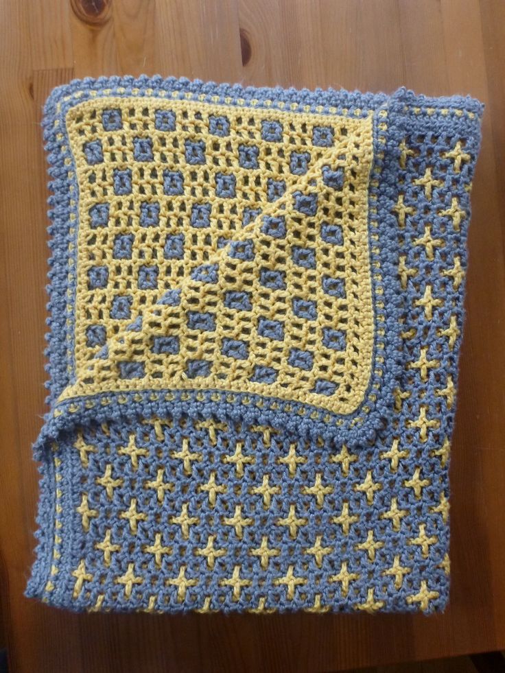 manta crochet reversible