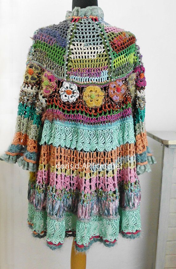 chaleco crochet hippie