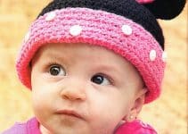 gorros a crochet con orejas para bebe de 6 a 12 meses