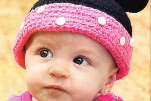 gorros a crochet con orejas para bebe de 6 a 12 meses